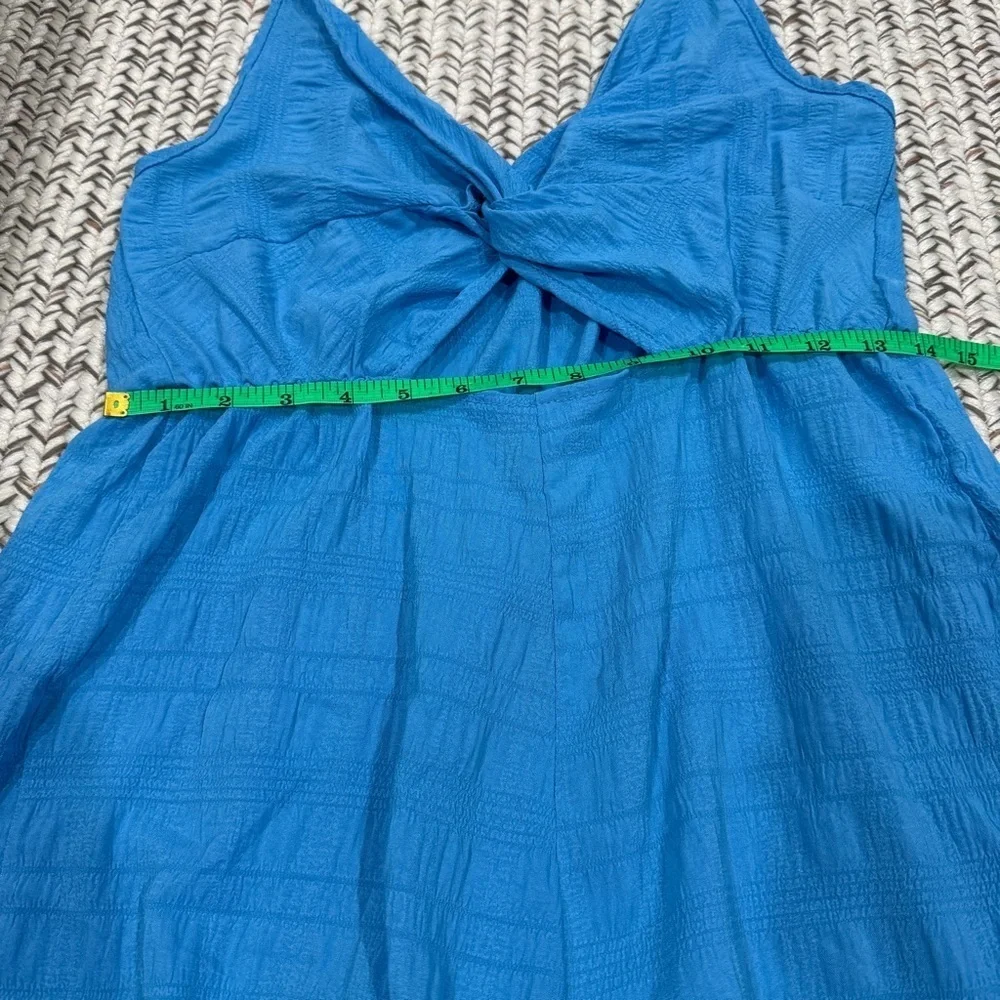 Unbranded Blue Twist Front Romper